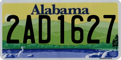 AL license plate 2AD1627