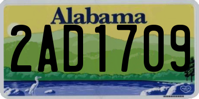 AL license plate 2AD1709
