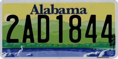 AL license plate 2AD1844
