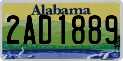 AL license plate 2AD1889