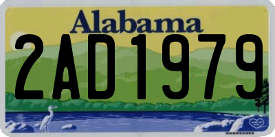 AL license plate 2AD1979