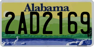 AL license plate 2AD2169