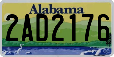 AL license plate 2AD2176