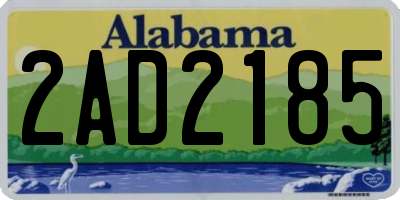AL license plate 2AD2185