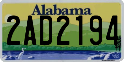 AL license plate 2AD2194