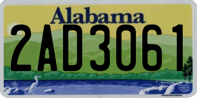 AL license plate 2AD3061