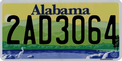 AL license plate 2AD3064