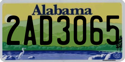 AL license plate 2AD3065