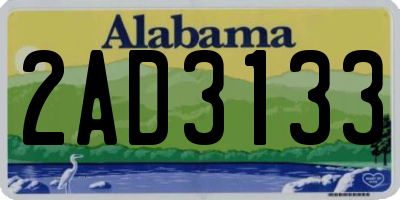 AL license plate 2AD3133