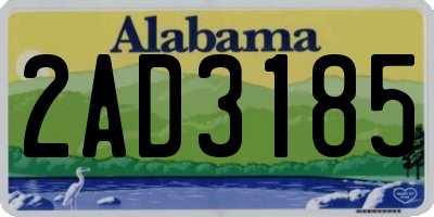 AL license plate 2AD3185