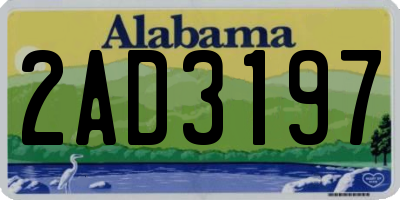 AL license plate 2AD3197