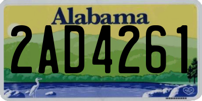 AL license plate 2AD4261