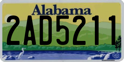 AL license plate 2AD5211