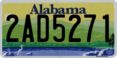 AL license plate 2AD5271