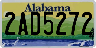 AL license plate 2AD5272