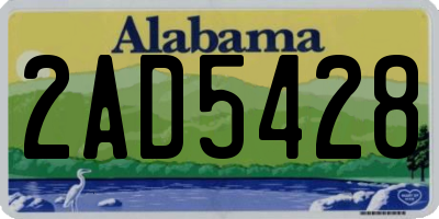 AL license plate 2AD5428
