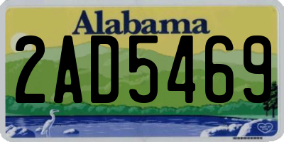 AL license plate 2AD5469