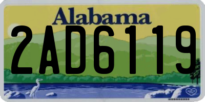 AL license plate 2AD6119