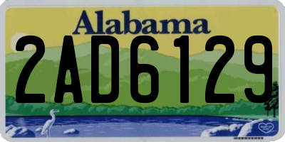 AL license plate 2AD6129