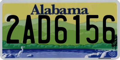 AL license plate 2AD6156