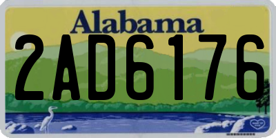 AL license plate 2AD6176