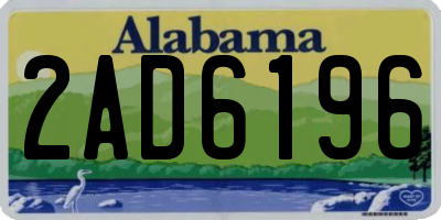 AL license plate 2AD6196