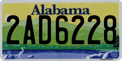 AL license plate 2AD6228