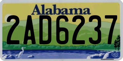AL license plate 2AD6237