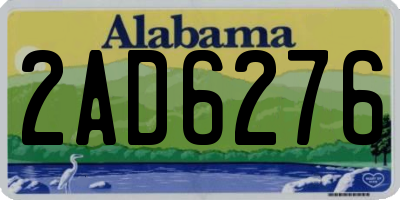 AL license plate 2AD6276
