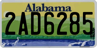 AL license plate 2AD6285