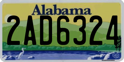 AL license plate 2AD6324