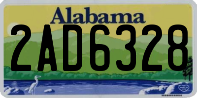 AL license plate 2AD6328