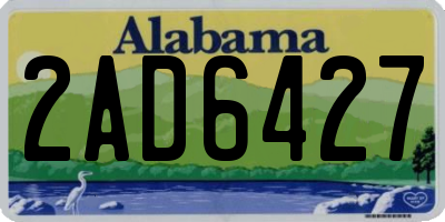 AL license plate 2AD6427