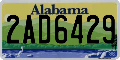 AL license plate 2AD6429