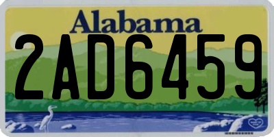AL license plate 2AD6459