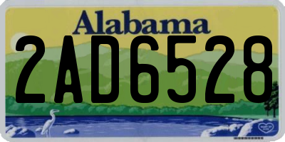 AL license plate 2AD6528