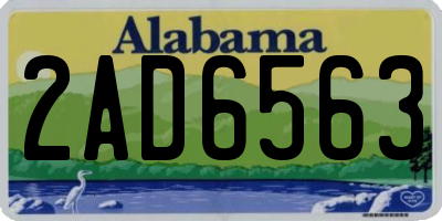 AL license plate 2AD6563
