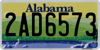 AL license plate 2AD6573