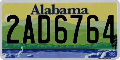 AL license plate 2AD6764