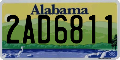 AL license plate 2AD6811