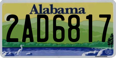 AL license plate 2AD6817