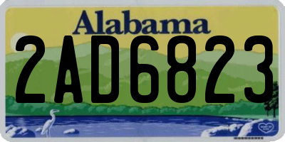 AL license plate 2AD6823