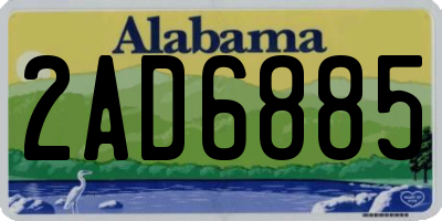 AL license plate 2AD6885