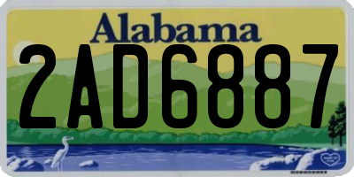 AL license plate 2AD6887