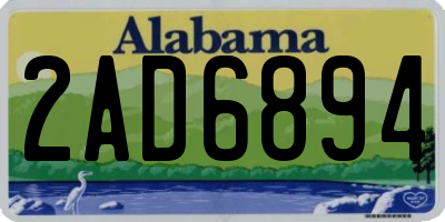 AL license plate 2AD6894