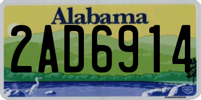 AL license plate 2AD6914