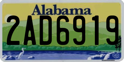 AL license plate 2AD6919