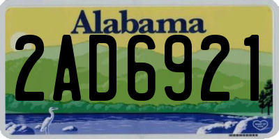 AL license plate 2AD6921