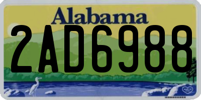 AL license plate 2AD6988