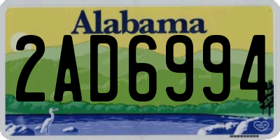 AL license plate 2AD6994